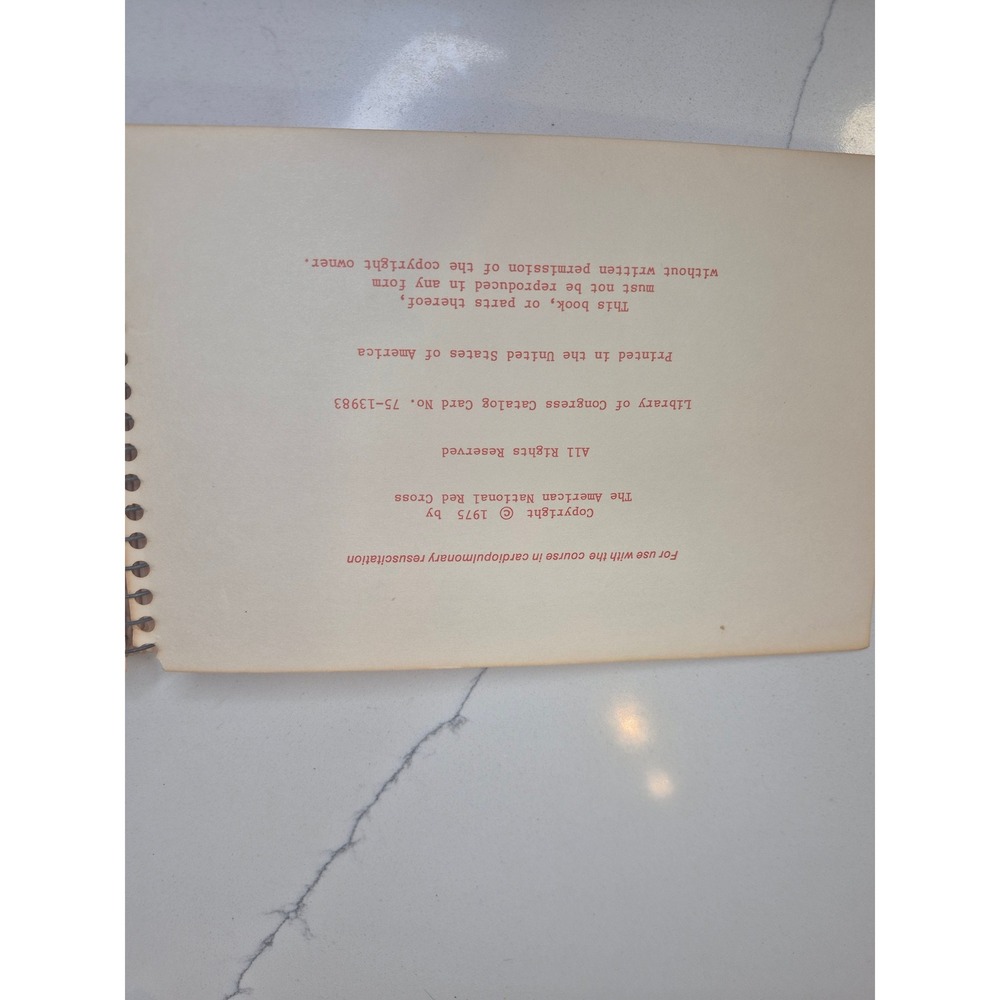 American Red Cross CPR Workbook Modular System 1975 Training Guide - Picture 2 of 6